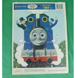 Vintage 1998 Thomas the Tank Engine Golden Books Frame-Tray Puzzle 28900-00